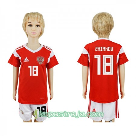 Billiga Fotbollströjor Ryssland Zhirkov 18 Barn WM 2018 Hemma tröja